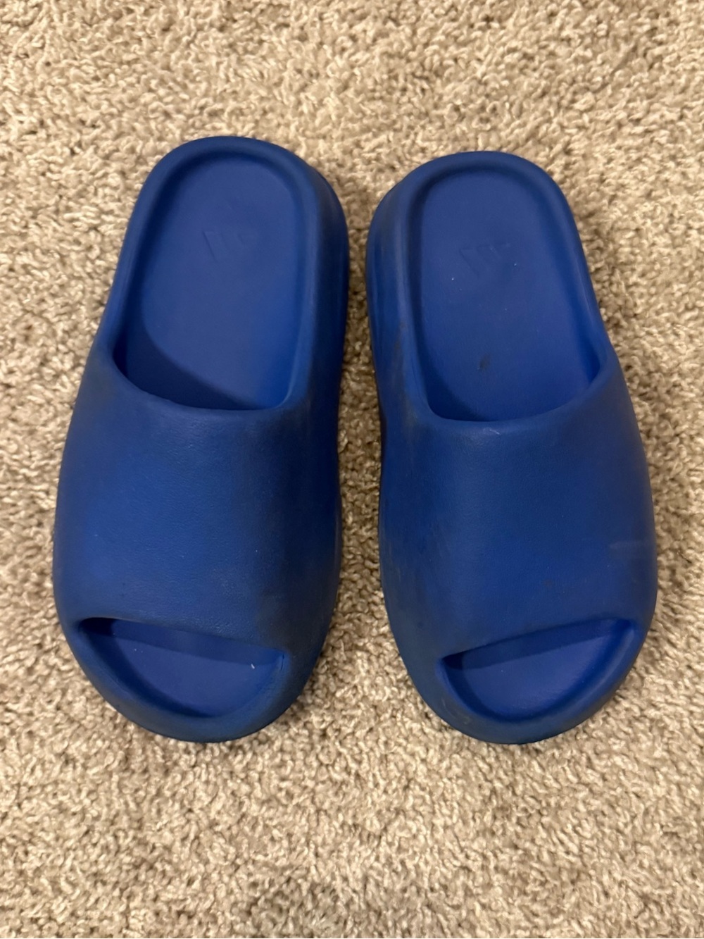 Yeezy Kids Royal Blue Slide Sandals